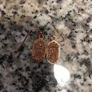 Small drusy Kendra dangles